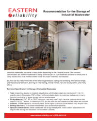 Storage Recommendations of Industrial Wastewater PDF