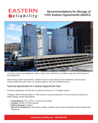 Recommendations for Storage of less than 15 percent Sodium Hypochlorite PDF
