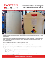 Recommendations for Storage of less than 50 percent Sodium Hydroxide PDF